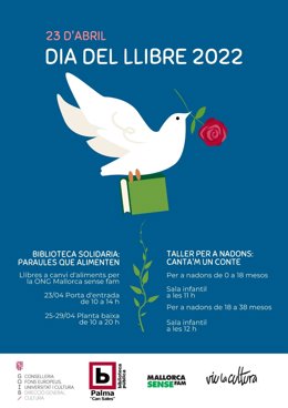 Cartel de las actividades de Can Sales para Sant Jordi.