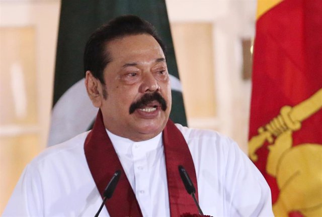 Archivo - El primer ministro de Sri Lanka, Mahinda Rajapaksa