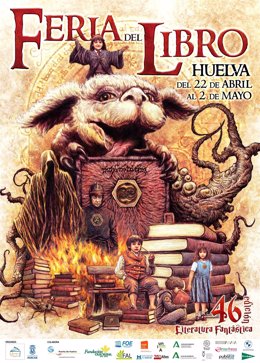Cartel de la 46 Feria del Libro de Huelva.