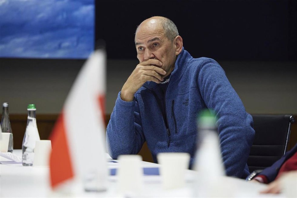 Archivo - El primer ministro de Eslovenia, Janez Jansa