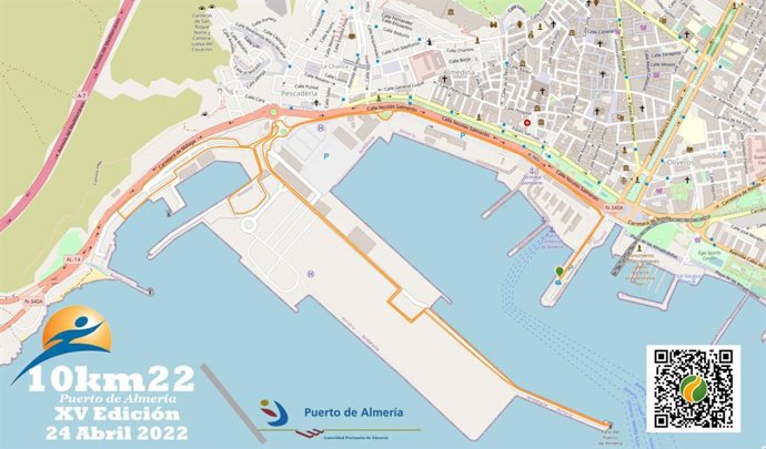 Itinerario de la carrera '10 Km del Puerto'