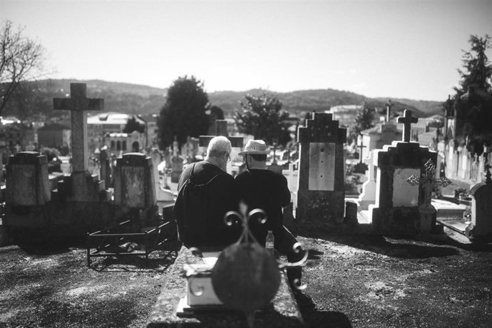 Un momento del rodaje de la película 'O home e o can'.