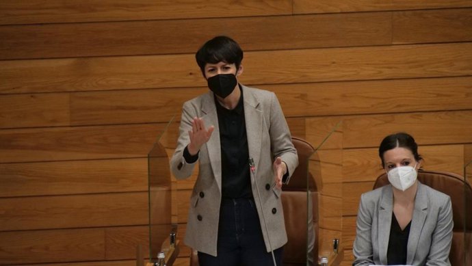 La portavoz nacional del BNG, Ana Pontón, en el Parlamento