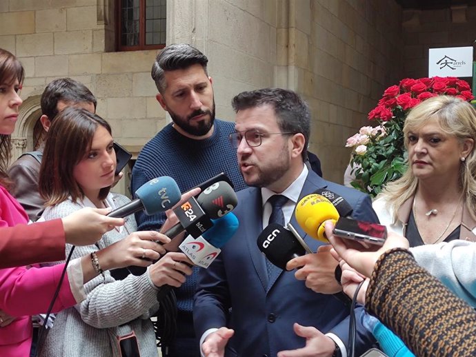 El presidente de la Generalitat, Pere Aragons