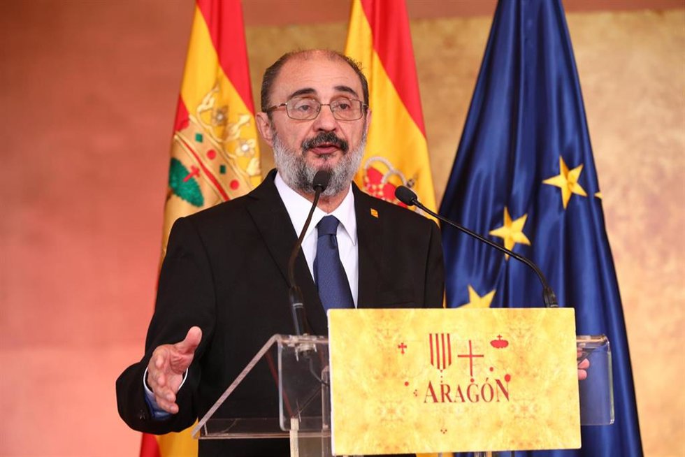 El presidente del Gobierno de Aragón, Javier Lambán