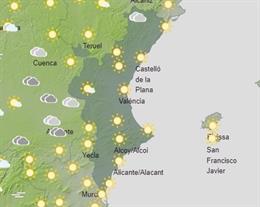 Predicción del tiempo para este domingo 24 de abril