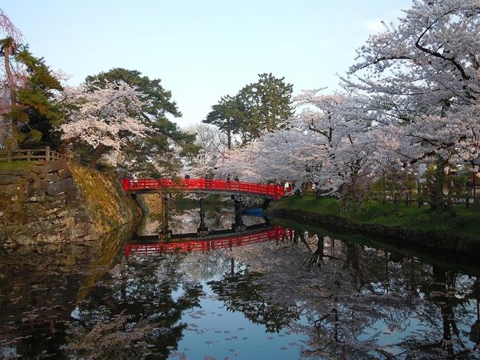 Parque Hirosaki en Japón