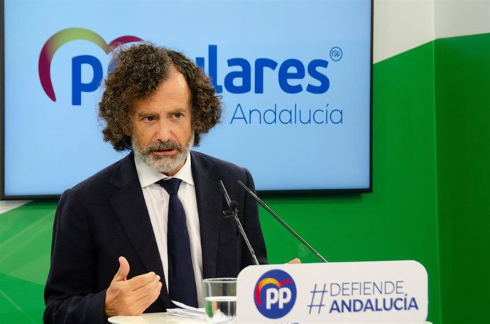 Archivo - El vicesecretario de Economía, Hacienda, Empleo y Justicia del Partido Popular de Andalucía, Pablo Venzal.