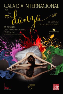 Cartel Semana de la Danza de la Diputación de Cáceres.