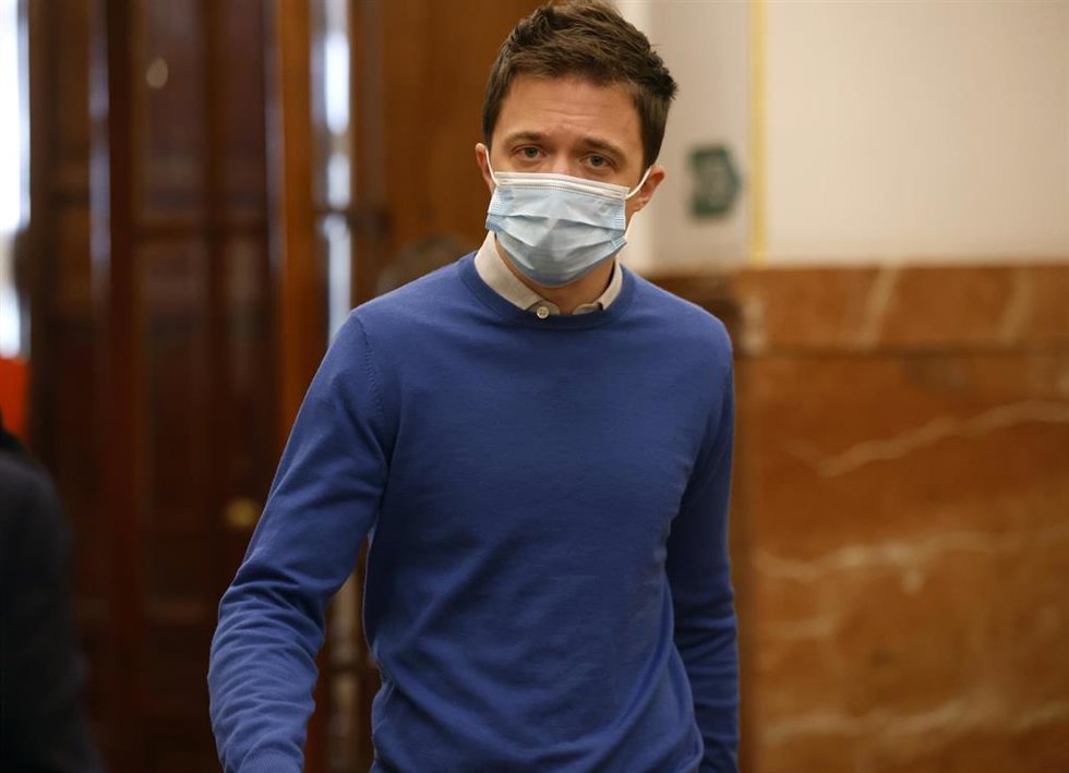El líder de Más País, Íñigo Errejón en el Congreso de los Diputados.