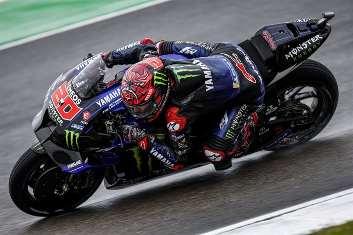 20 Quartararo Fabio (fra), Monster Energy Yamaha MotoGP, Yamaha YZR-M1, action during the MotoGP Grande Prémio Tissot de Portugal , circuit Autodromo Internacional do Algarve Portugal from April 22 to 24, 2022 in Portimao, Portugal - Photo Studio Milagr