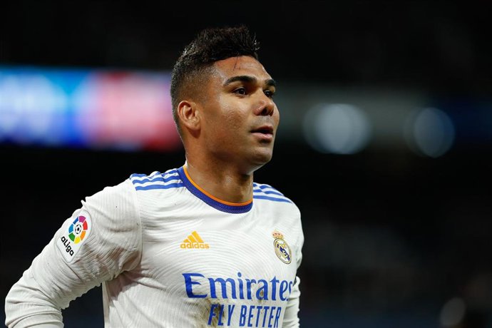 Carlos Henrique Casemiro durante un partido del Real Madrid