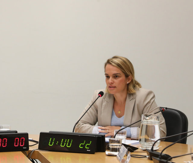 La concejala presidenta de los distritos de Usera y Moncloa-Aravaca, Loreto Sordo