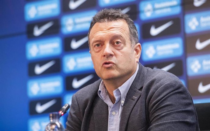 El técnico del Bara de Fútbol Sala, Jesús Velasco.