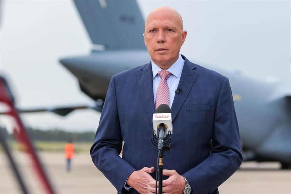El ministro de Defensa de Australia, Peter Dutton.