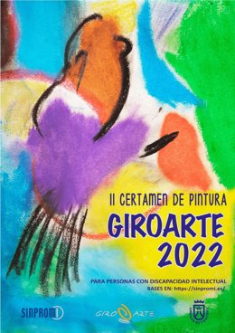 Cartel del II Certamen de Pintura Giro Arte