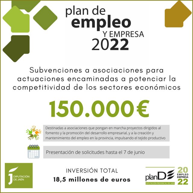 Cartel de la línea de subvenciones.