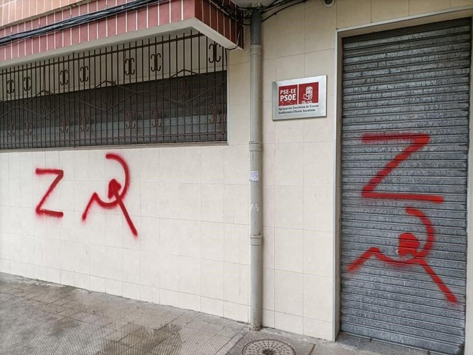 Casa del Pueblo atacada con pintadas por prorrusos