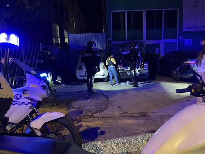 Un dispositivo de la Policía Local de Palma.