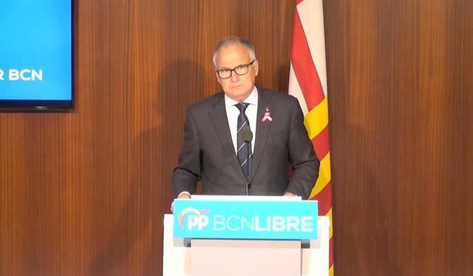 Archivo - El presidente del grupo municipal del PP en el Ayuntamiento de Barcelona, Josep Bou. - Archivo