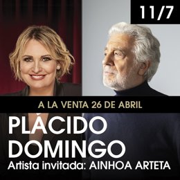 Plácido Domingo con Ainhoa Arteta en Starlite
