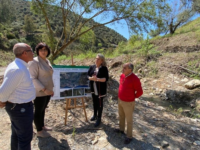 Actuaciones de restauración vegetal del río Jate, en Almuñécar (Granada).