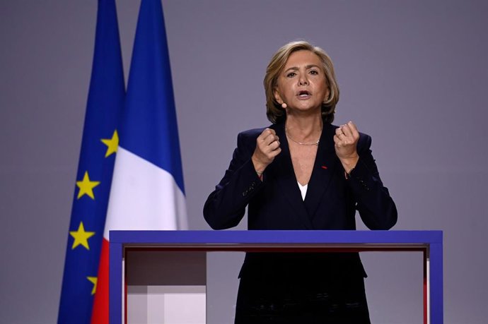 Archivo - La candidata presidencial de Los Republicanos, Valérie Pécresse