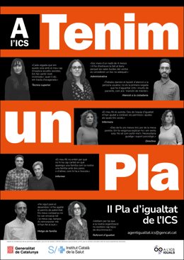 Cartell de la campanya 'A l'ICS tenim un Pla'