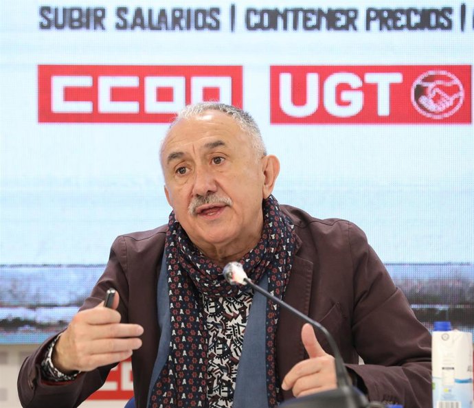 El secretario general UGT, Pepe Álvarez