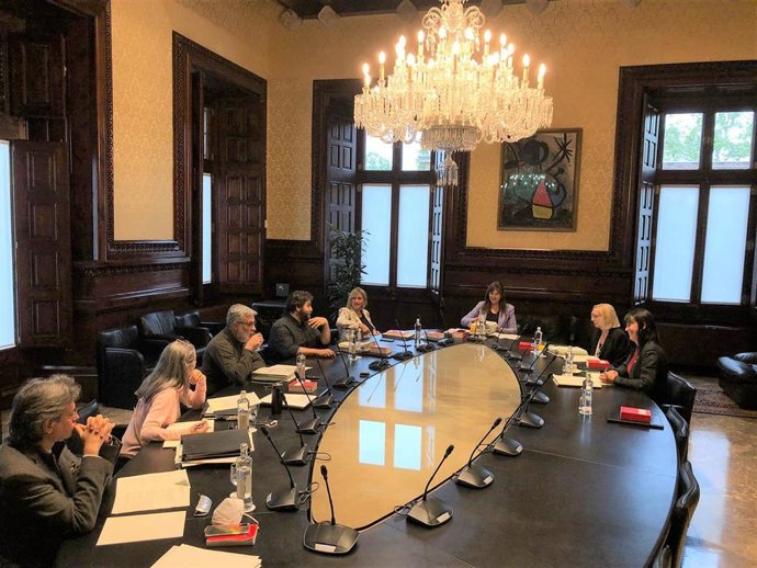 Reunión de la Mesa del Parlament en una imagen de archivo. 