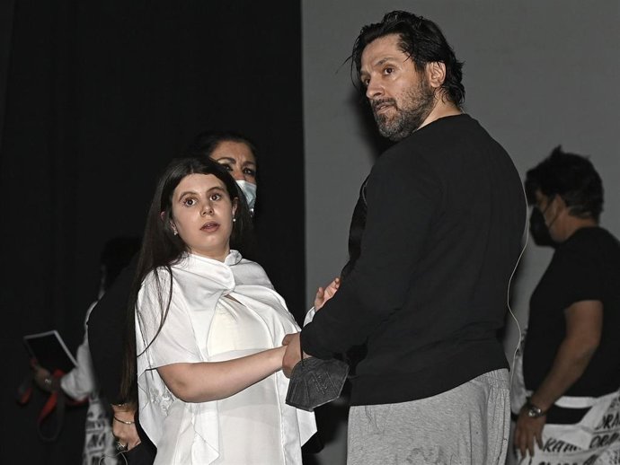 Archivo - Rafael Amargo y Carla Vigo, durante una representación de 'Yerma'