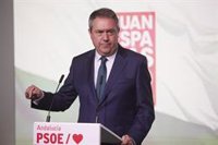 Espadas señala su disposición a gobernar Andalucía con un PSOE-A "renovado" en "minoría y solitario si fuera necesario"