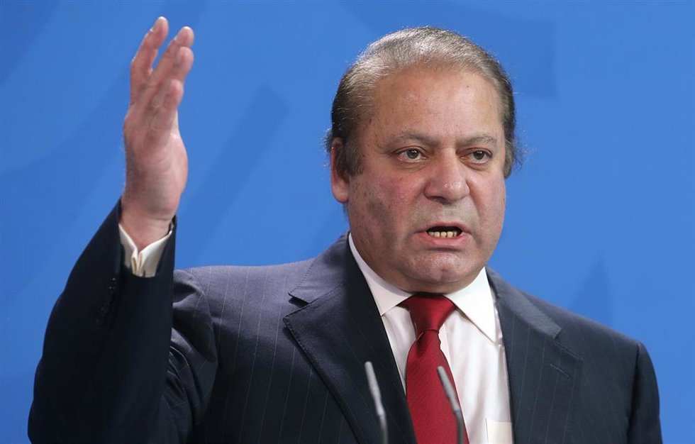 Archivo - El ex primer ministro de Pakistán Nawaz Sharif