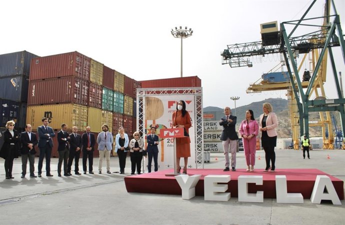 La consejera Valle Miguélez durante la presentación en Cartagena de la 60 edición de la FMY