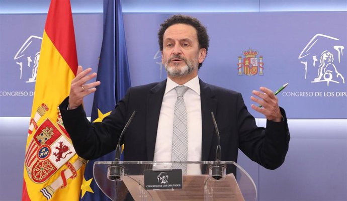 El vicesecretario general de Ciudadanos, Edmundo Bal, ofrece una rueda de prensa antes de su intervención en la Junta de Portavoces en el Congreso de los Diputados