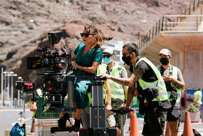 Archivo - Candela Peña, en el rodaje de la serie 'Hierro'