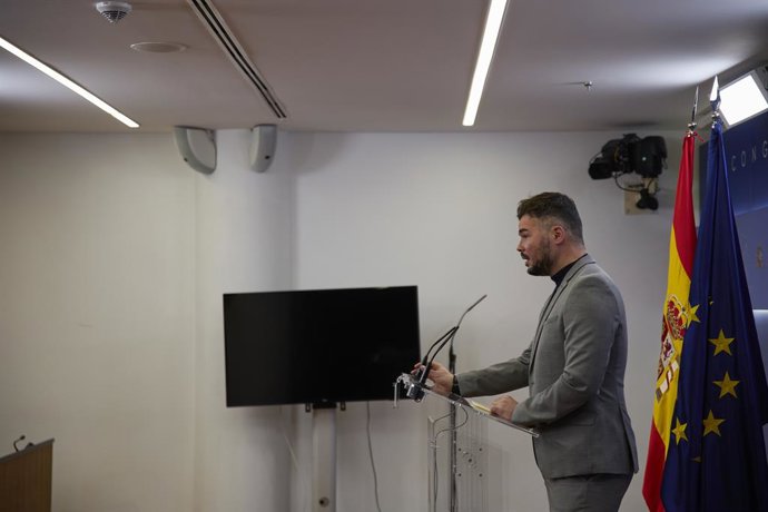 El portaveu d'ERC al Congrés, Gabriel Rufián