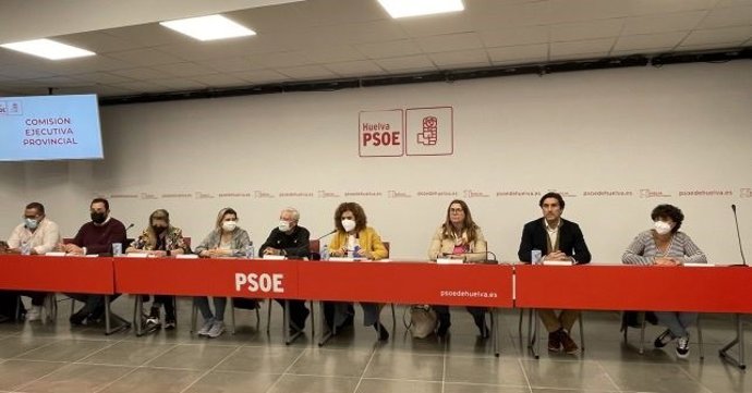 Reunión de la Ejecutiva provincial del PSOE de Huelva.