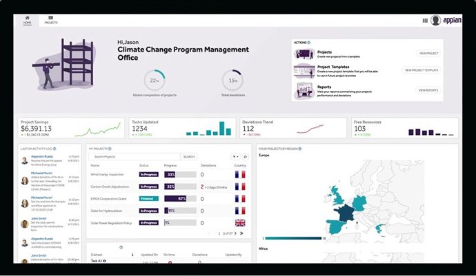 Ensure compliance with growing ESG regulations through the Appian Low-Code Platform. Rapidly address new climate change imperatives with agile processes and accelerated application rollouts.