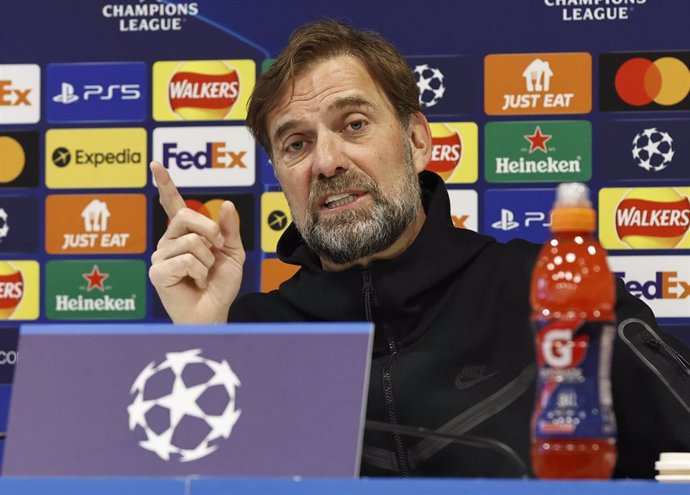 El técnico del Liverpool, Juergen Klopp, durante la rueda de prensa previa al partido de Liga de Campeones ante el Benfica.