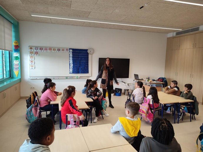 Un colegio de Valncia en el primer día sin mascarilla obligatoria