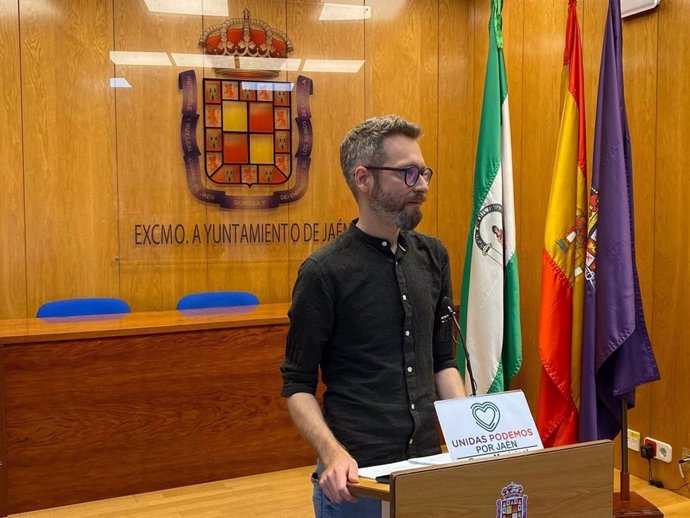 El portavoz de Unidas Podemos por Jaén, Javier Ureña.