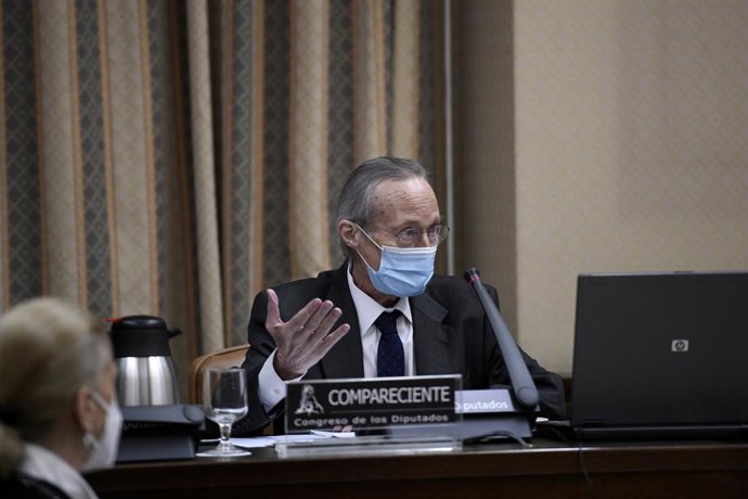 Archivo - El presidente del Patronato de la Fundación Iberoamericana Empresarial, Josep Piqué Camps, durante una Comisión de Cooperación Internacional para el Desarrollo, a 27 de abril de 2021, en el Congreso de los Diputados, Madrid, (España).