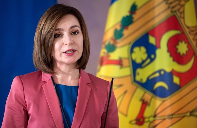 Archivo - La presidenta de Moldavia, Maia Sandu