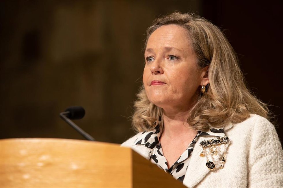 La vicepresidenta primera del Gobierno y ministra de Asuntos Económicos y Transformación Digital, Nadia Calviño.