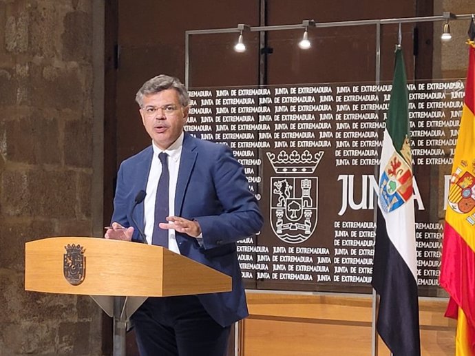 El portavoz de la Junta de Extremadura, Juan Antonio González.