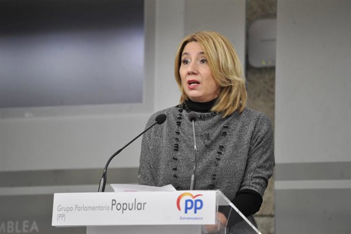 Archivo - La portavoz del Grupo Popular en la Asamblea, Cristina Teniente, en una foto de archivo