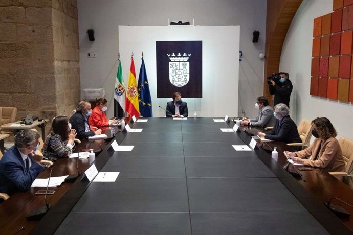 Reunión del Consejo de Gobierno de la Junta de Extremadura, el 27 de abril de 2022.