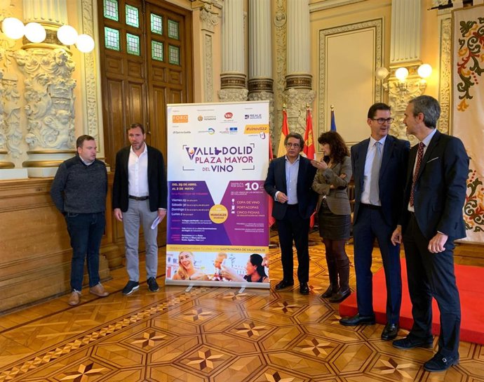 Presentación del evento Plaza Mayor del Vino de Valladolid.