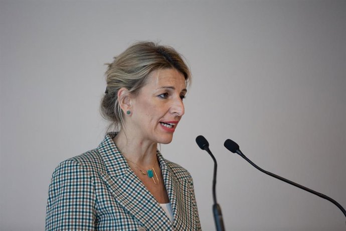 La vicepresidenta segunda del Gobierno y ministra de Trabajo y Economía Social, Yolanda Díaz, en una imagen de archivo.